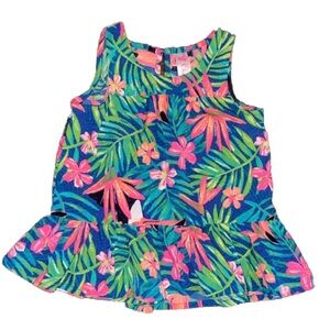 NWOT 12M Baby Girl Floral//Toucan Pattern Top